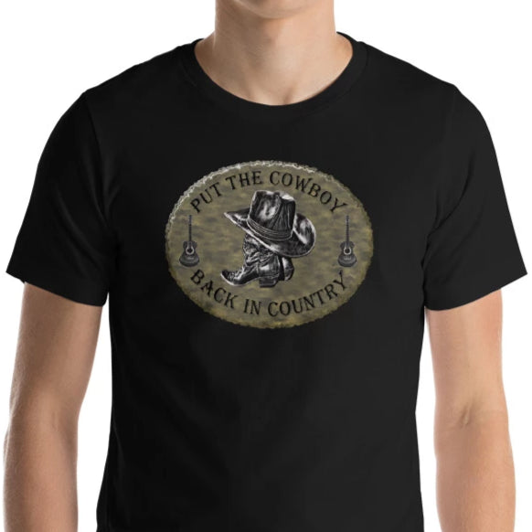 Country Music Cowboy T-Shirt