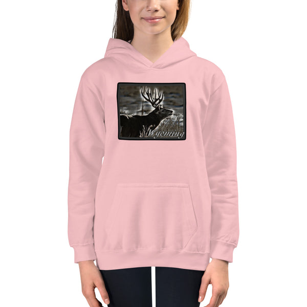 Wyoming Mule Deer Youth Hoodie