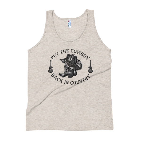 Country Music Cowboy Tank Top