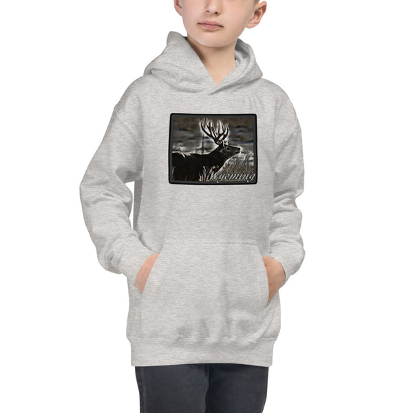 Wyoming Mule Deer Youth Hoodie