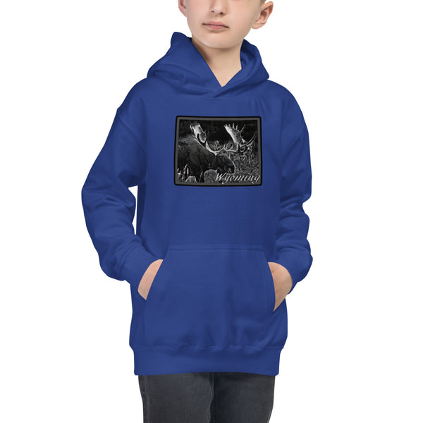 Wyoming Moose Youth Hoodie
