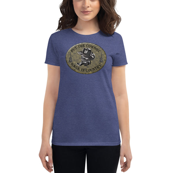 Country Music Women's Cowboy Short Sleeve T-Shirt