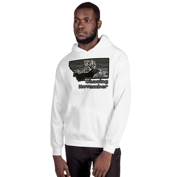 Montana Mule Deer Hunting Hooded Sweatshirt