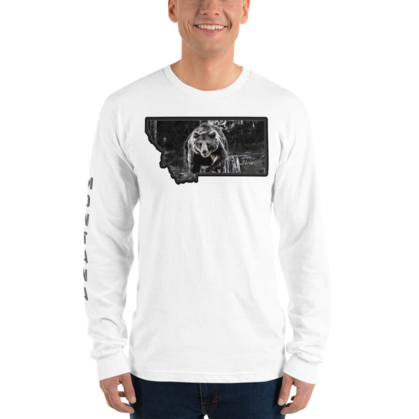 Montana Bear Hunting Long Sleeve T-Shirt