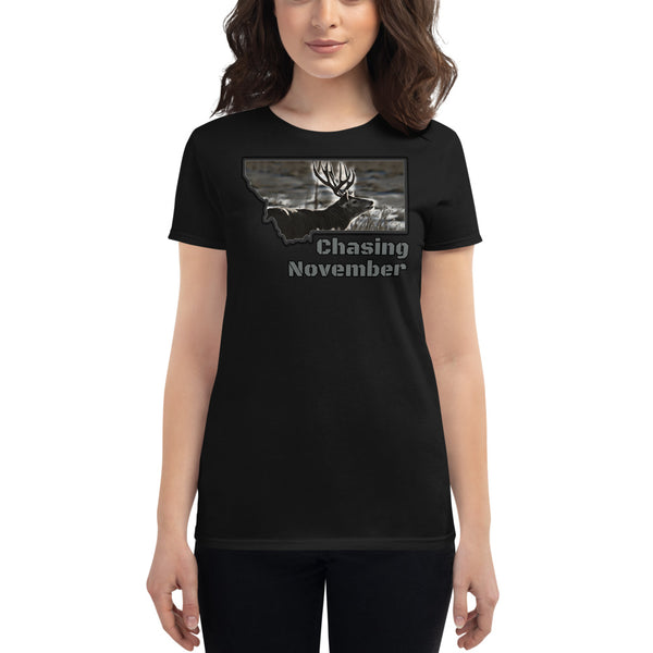 Montana Mule Deer Hunting Women's T-Shirt