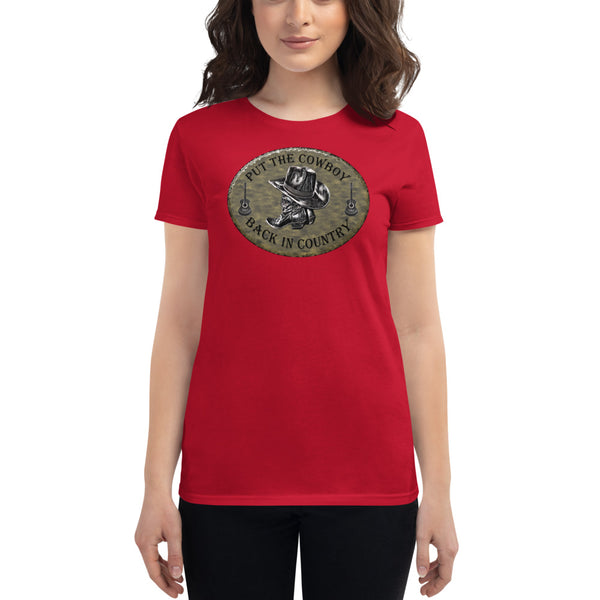 Country Music Women's Cowboy Short Sleeve T-Shirt