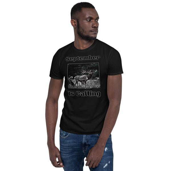 Wyoming Elk Hunting Short-Sleeve T-Shirt