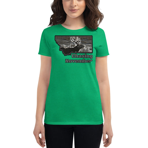 Montana Mule Deer Hunting Women's T-Shirt