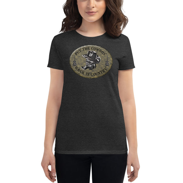 Country Music Women's Cowboy Short Sleeve T-Shirt