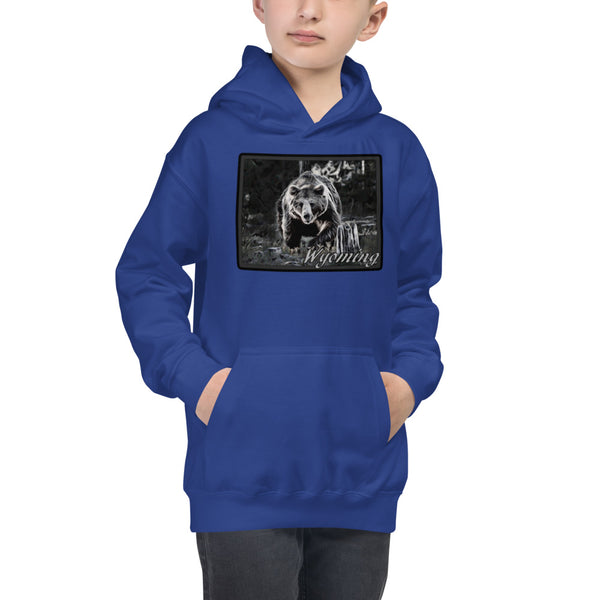 Wyoming Bear Kids Hoodie