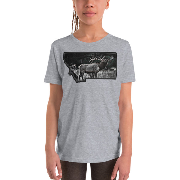Montana Elk Youth Short Sleeve T-Shirt
