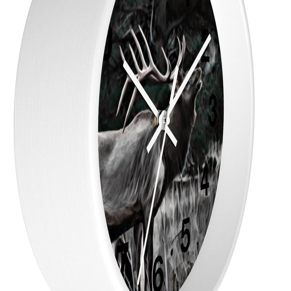 bull elk wall clock perfect for any cabin in the mountains