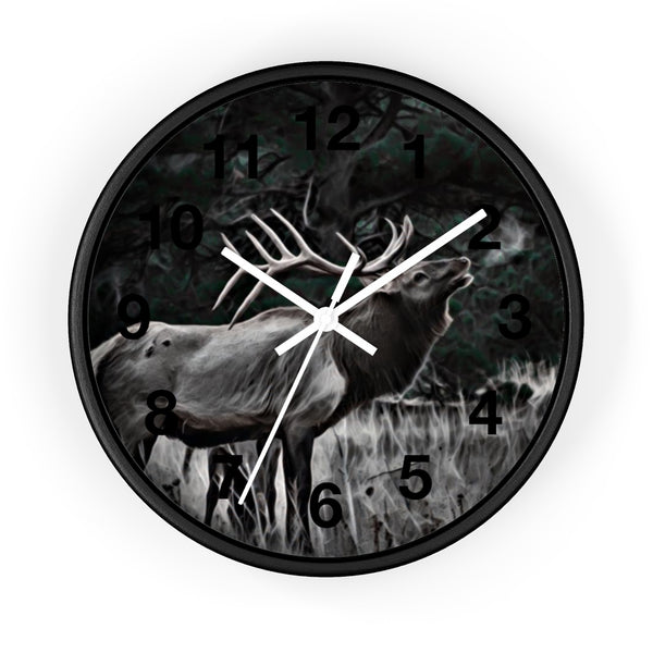 bugle elk wall clock