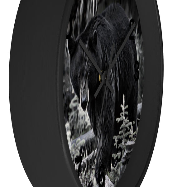 big black bear wall clock perfect for your rustic home