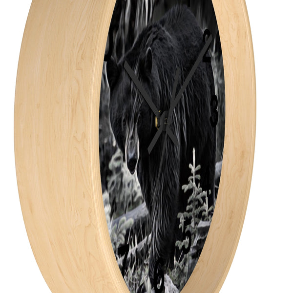 big black bear wall clock perfect for your rustic home