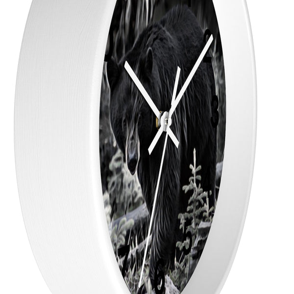 Black Bear Wall Clock by Northwoodsman Designs