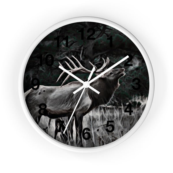 bugle elk wall clock