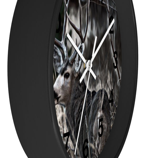mule deer wall clock perfect for any cabin in the mountains