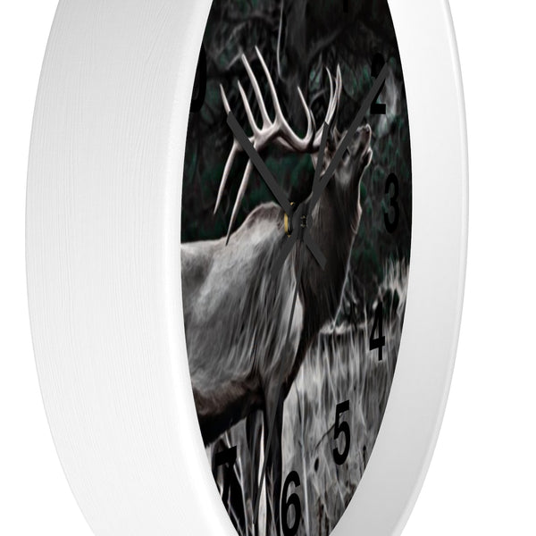 rocky mountain elk wall clock