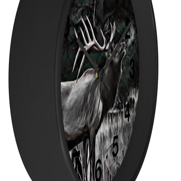 rocky mountain elk wall clock