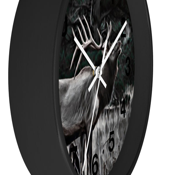 bull elk wall clock perfect for any cabin in the mountains