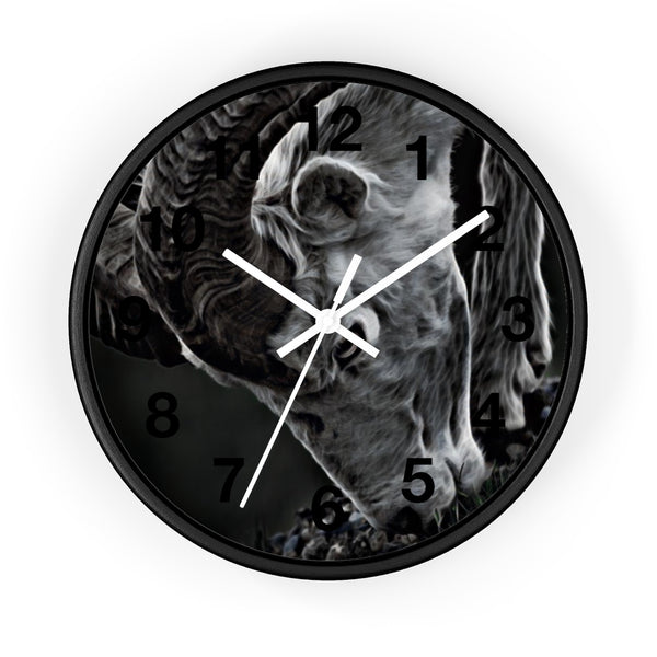 dall sheep wall clock perfect for any cabin in the mountains