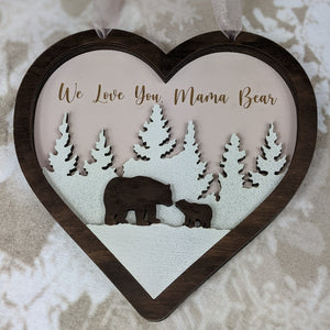 Mama Bear Ornament, Gift for Women, Mama Bear Gift, Mother's Day