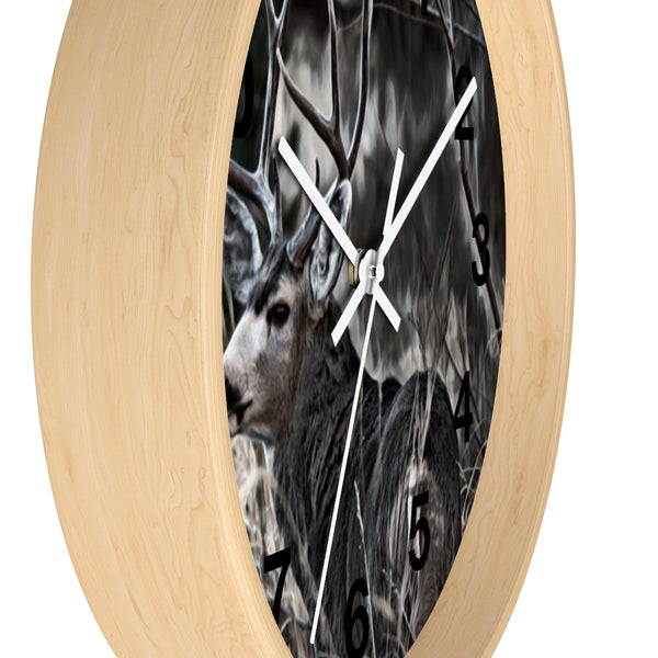 mule deer wall clock perfect for any cabin in the mountains