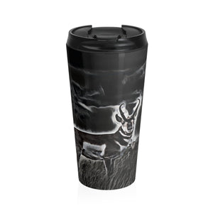 Pronghorn antelope travel coffee mug