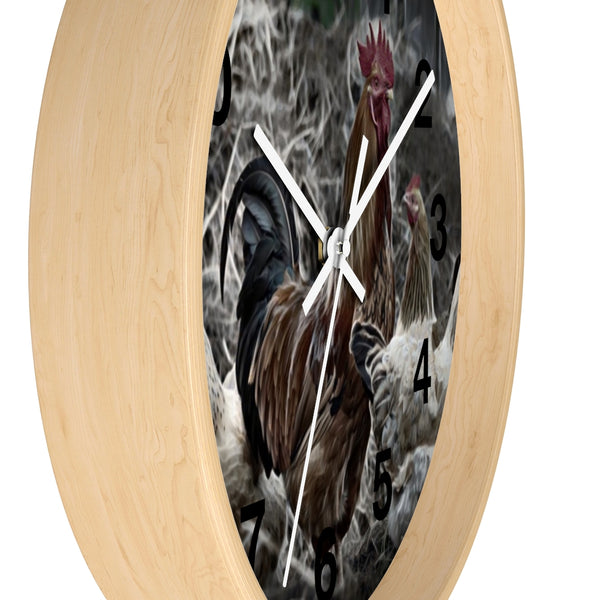 Rooster wall clock perfect for your farm house