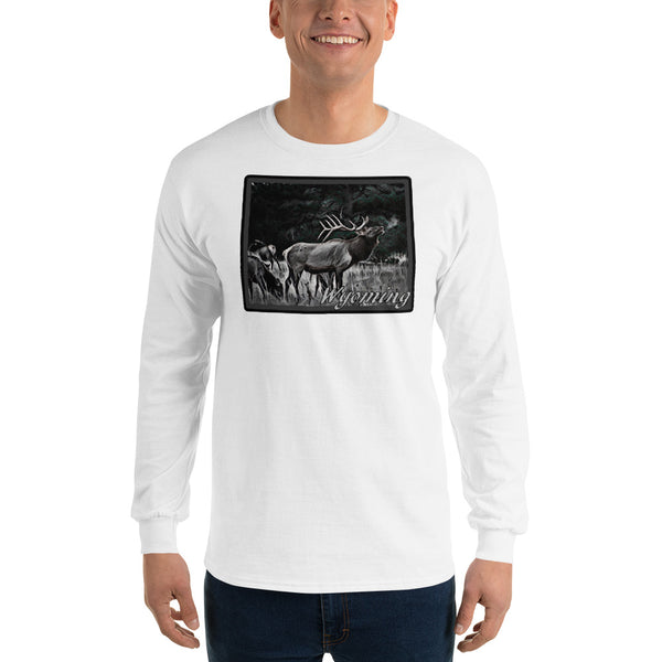 Wyoming Elk Long Sleeve T-Shirt