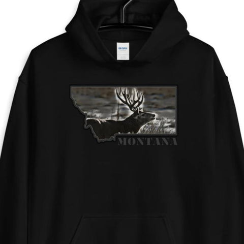 Montana Mule Deer Hooded Sweatshirt