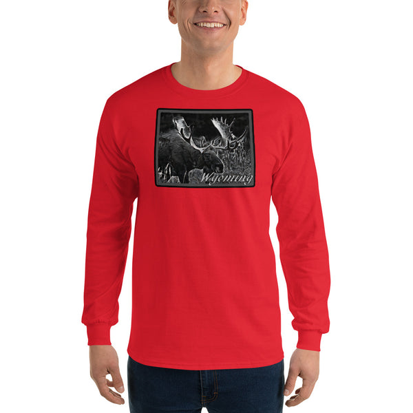 Wyoming Moose Long Sleeve T-Shirt