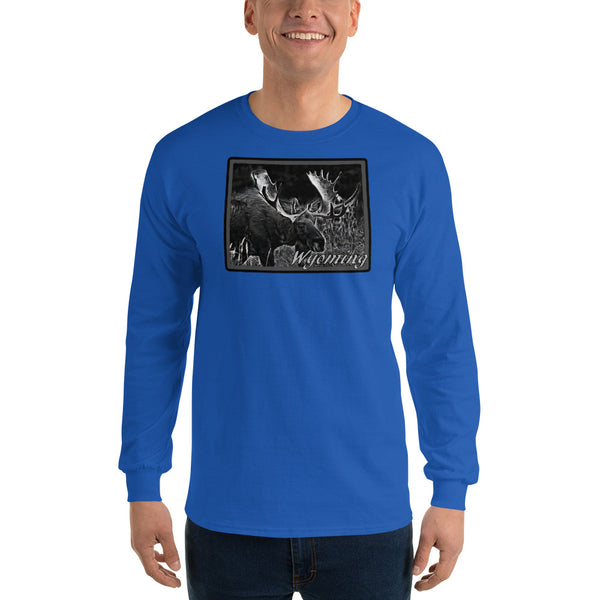 Wyoming Moose Long Sleeve T-Shirt