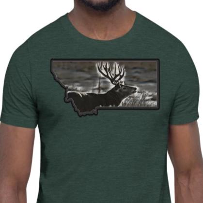 Montana Mule Deer Hunting T-Shirt