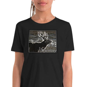 Wyoming Mule Deer Youth Short Sleeve T-Shirt
