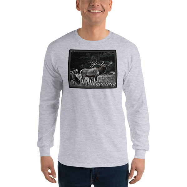 Wyoming Elk Long Sleeve T-Shirt