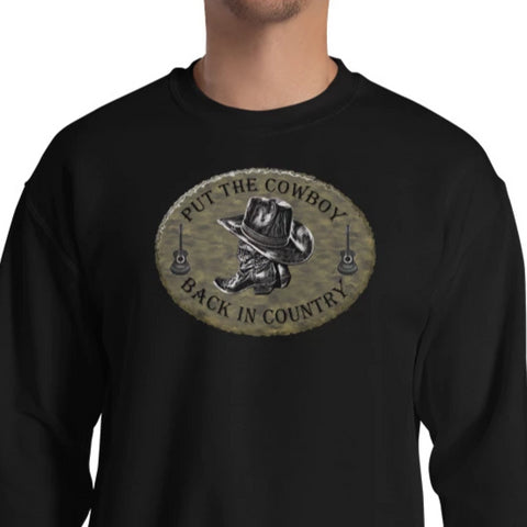 Country Music Cowboy Sweatshirt