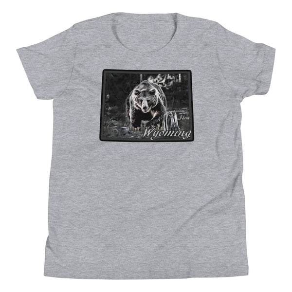 Wyoming Bear Youth Short Sleeve T-Shirt