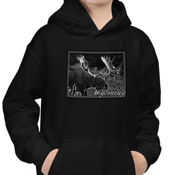 Wyoming Moose Youth Hoodie