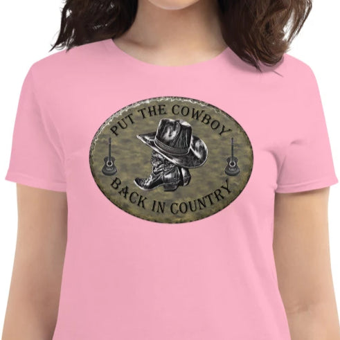 Country Music Women's Cowboy Short Sleeve T-Shirt
