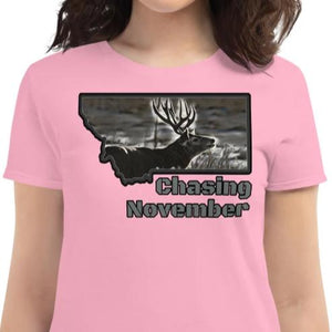 Montana Mule Deer Hunting Women's T-Shirt